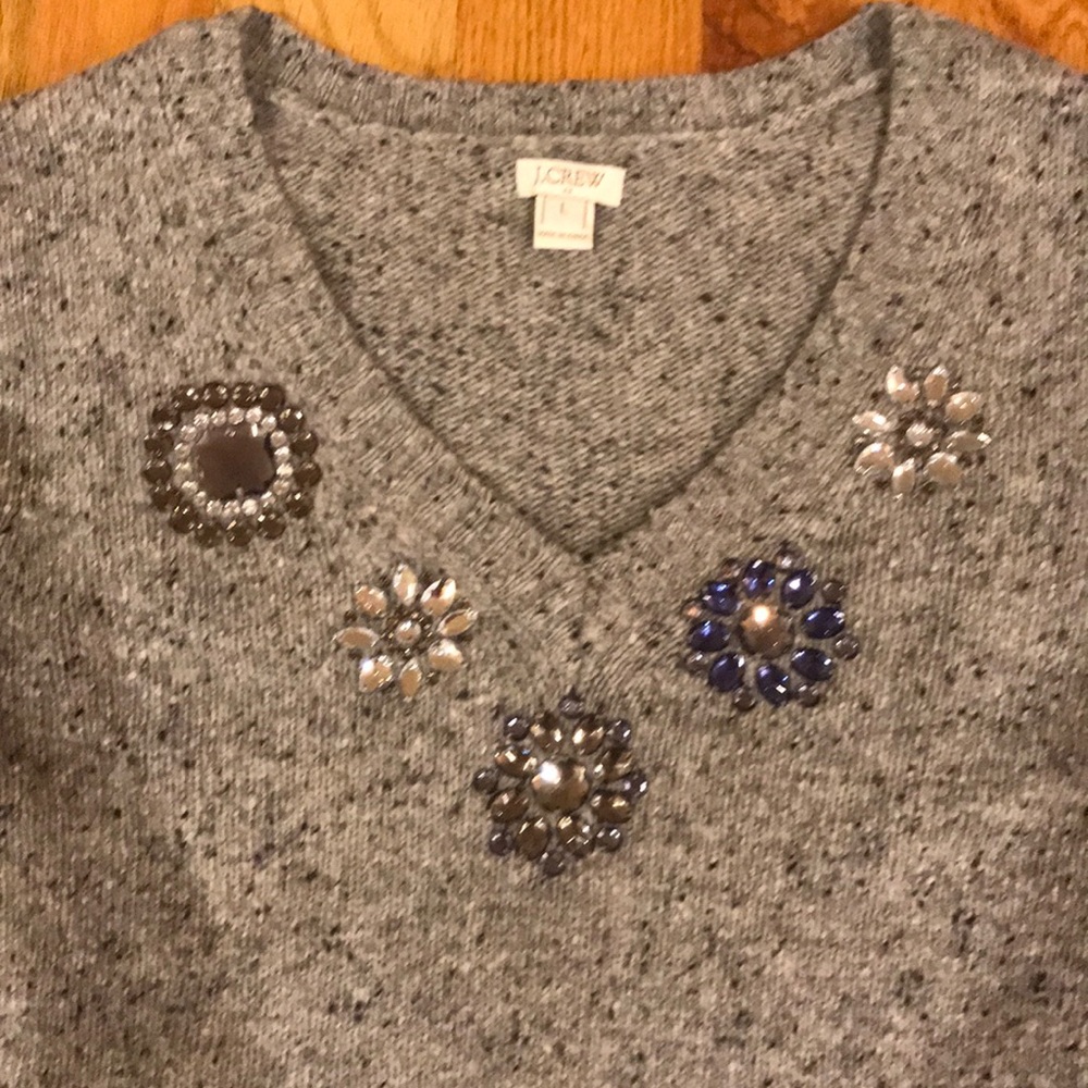 J Crew Embellished Sweater!